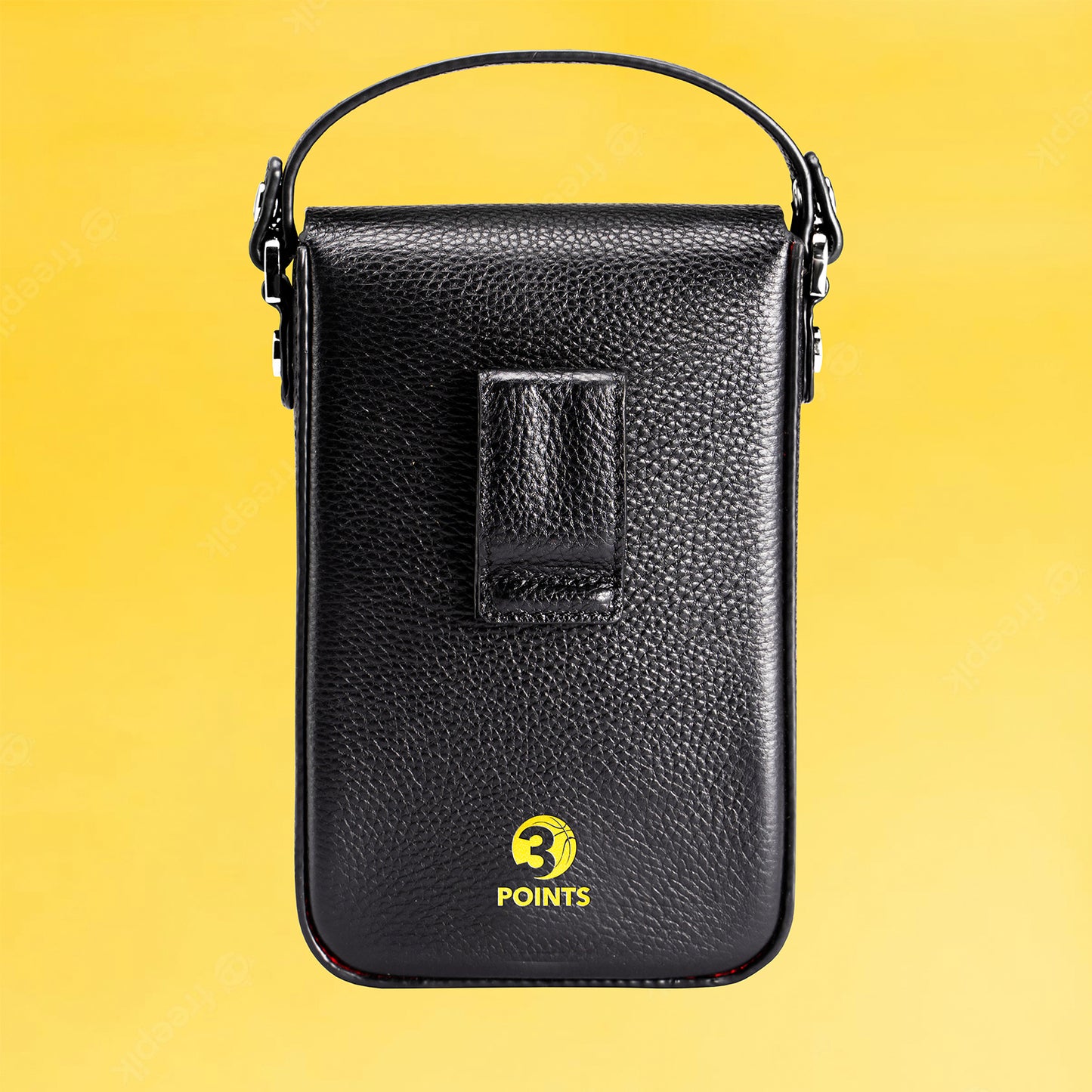 Phone-Bag (Black Split Leather)